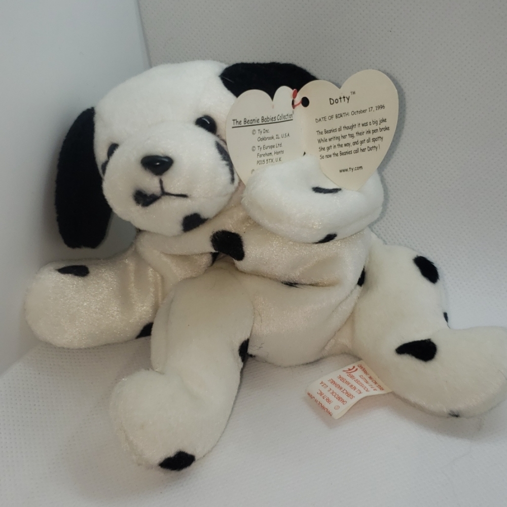 Rarer Ty Dotty Beanie Baby Oct 17 1996 w/ tags